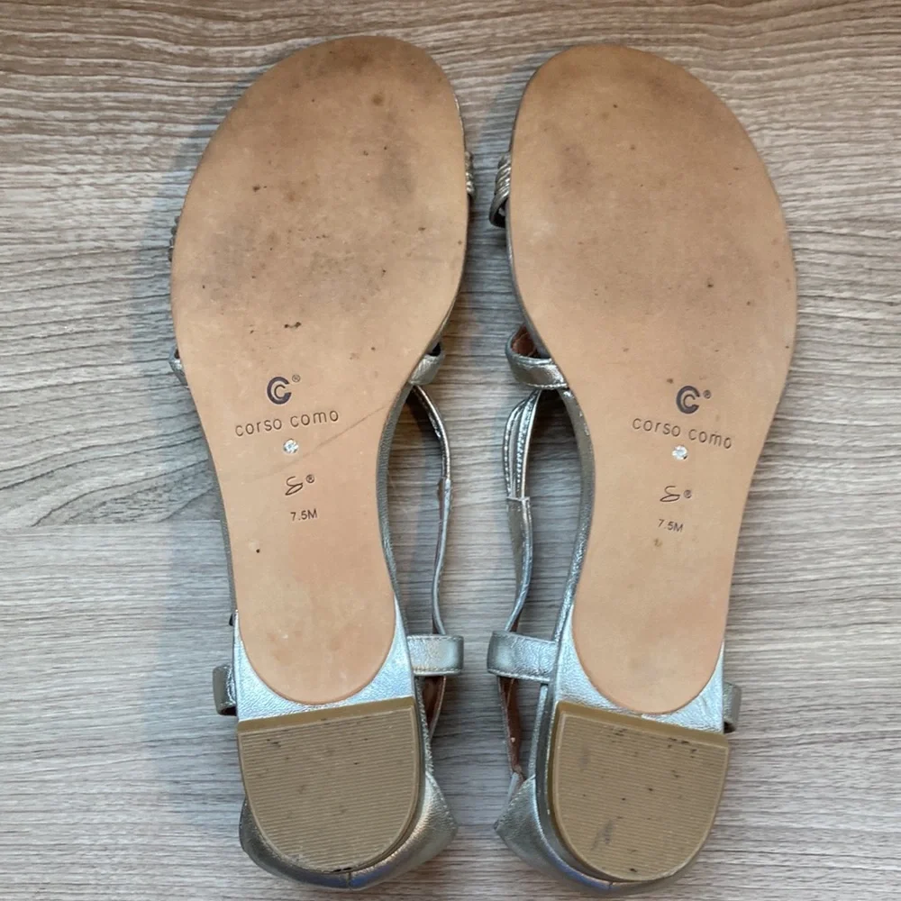Corso Como leather sandals Future silver 7,5